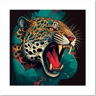 Roaring Jaguar Art Posters and Art